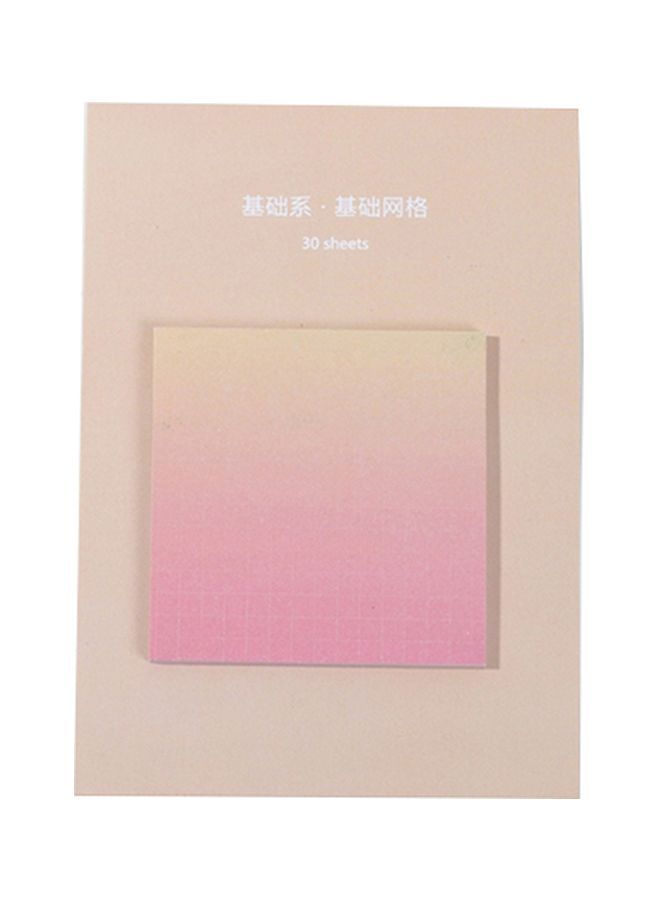 نيبمينينت مجموعة دفتر ملاحظات بتصميم ألوان قوس قزح المتدرجة مكونة من 8 قطع بيج/ وردي - Image 1