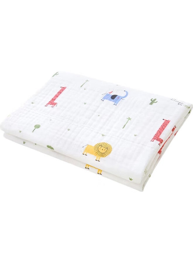 Yeehoo Baby Bath Towel Pure Cotton Breathable Gauze Newborn Children Bath Towel Lion Giraffe 115X115Cm - Image 2