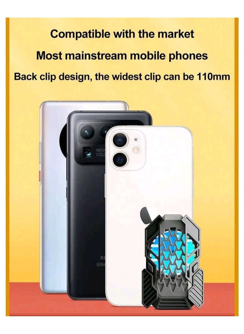 Generic - Mobile Phone Cooling Bracket For Gaming With Stand L06 With Pair Of Finger Sleeve - Image 1