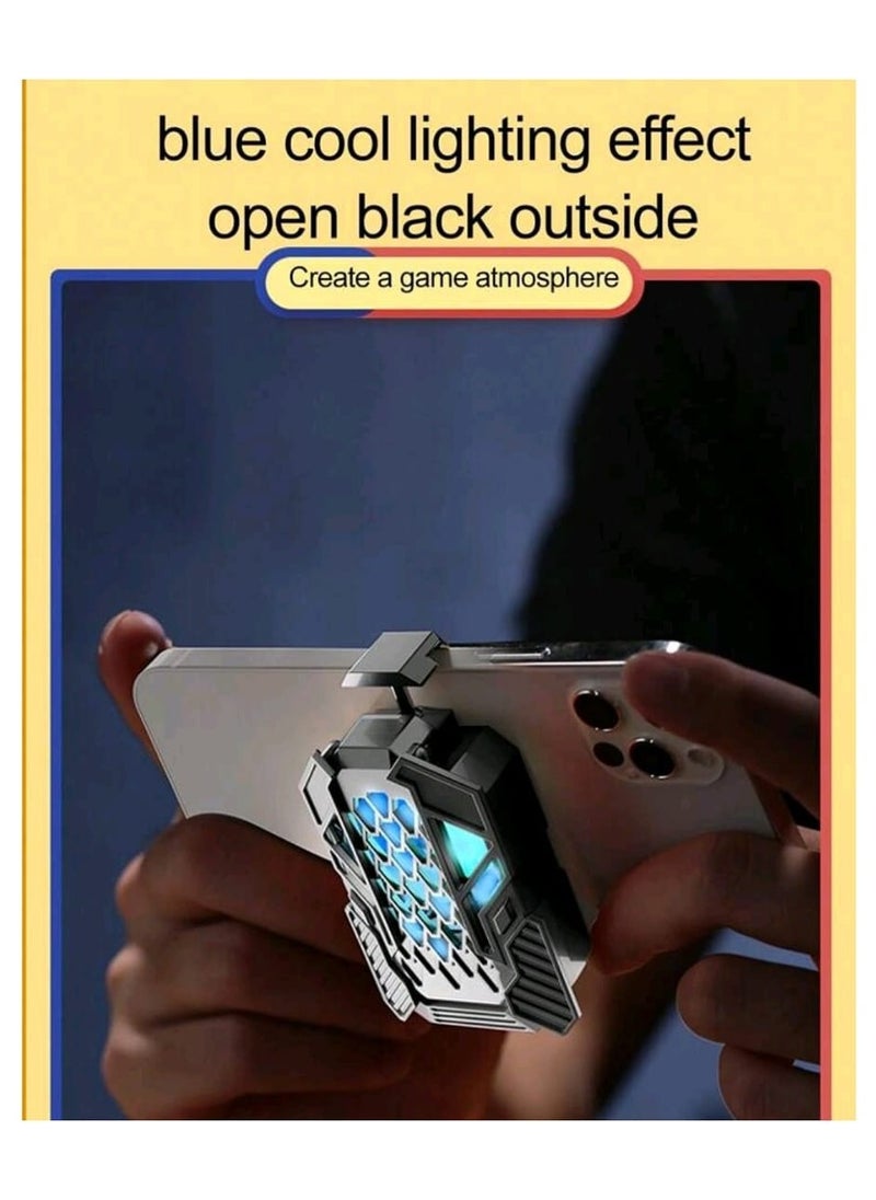Generic - Mobile Phone Cooling Bracket For Gaming With Stand L06 With Pair Of Finger Sleeve - Image 1