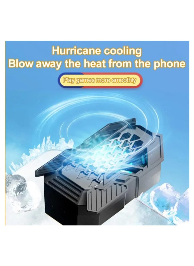 Generic Mobile Phone Cooling Bracket For Gaming With Stand L06 With Pair Of Finger Sleeve  - Image 4