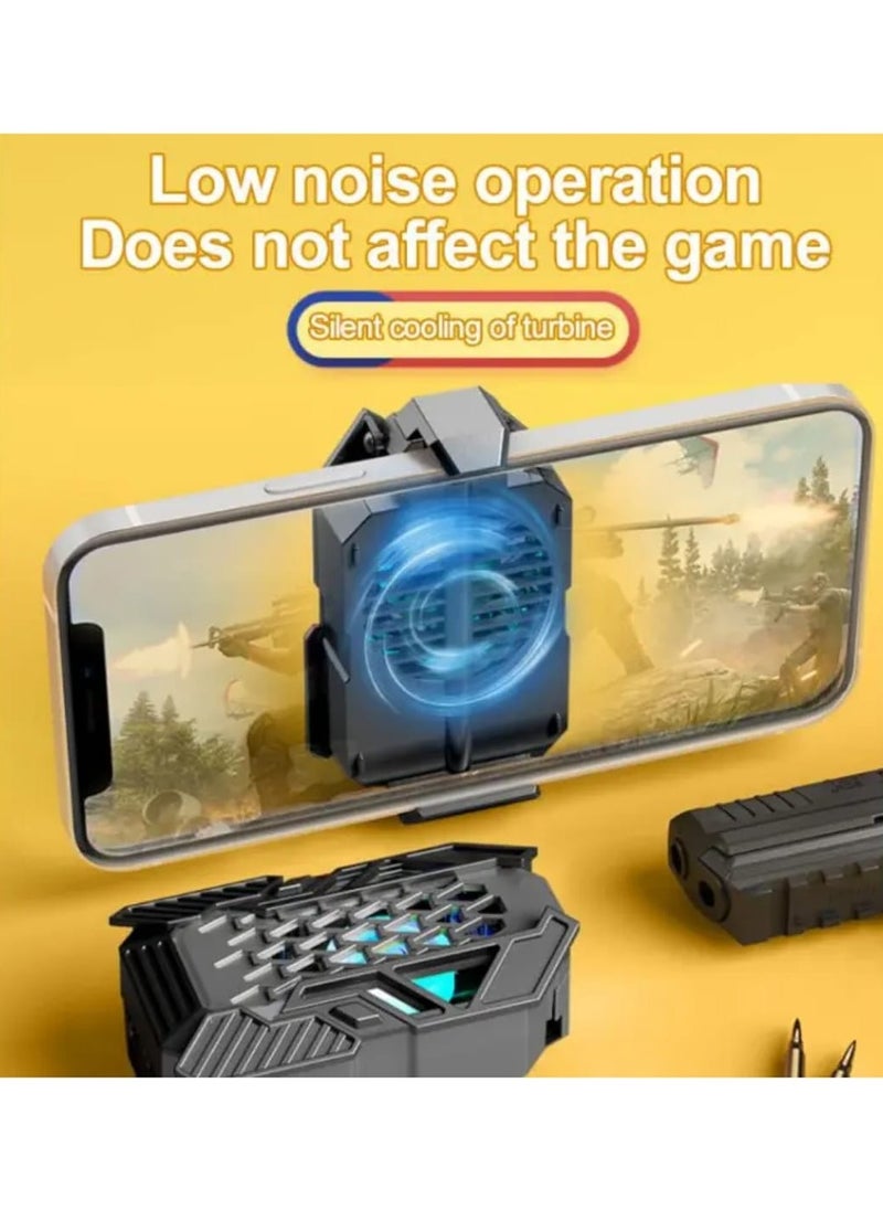 Generic - Mobile Phone Cooling Bracket For Gaming With Stand L06 With Pair Of Finger Sleeve - Image 1