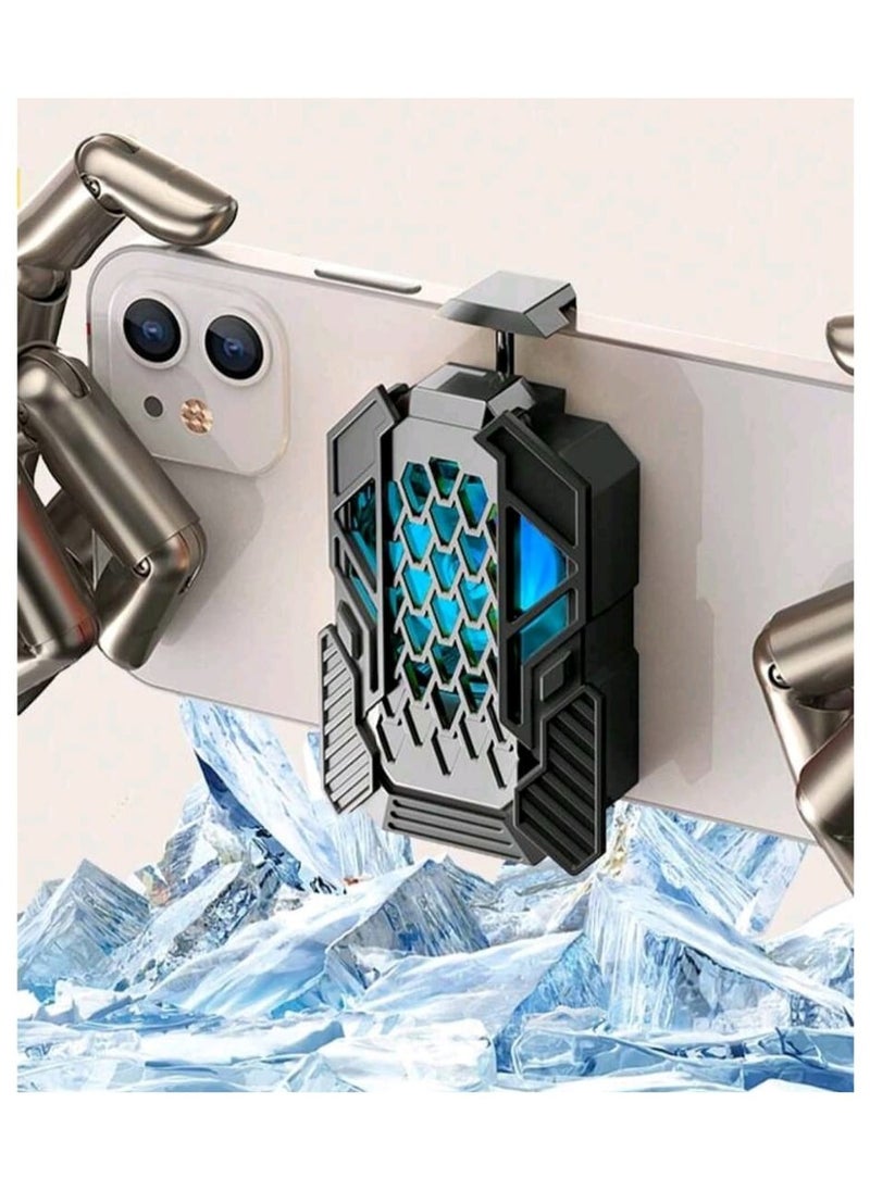 Generic Mobile Phone Cooling Bracket For Gaming With Stand L06 With Pair Of Finger Sleeve  - Image 2