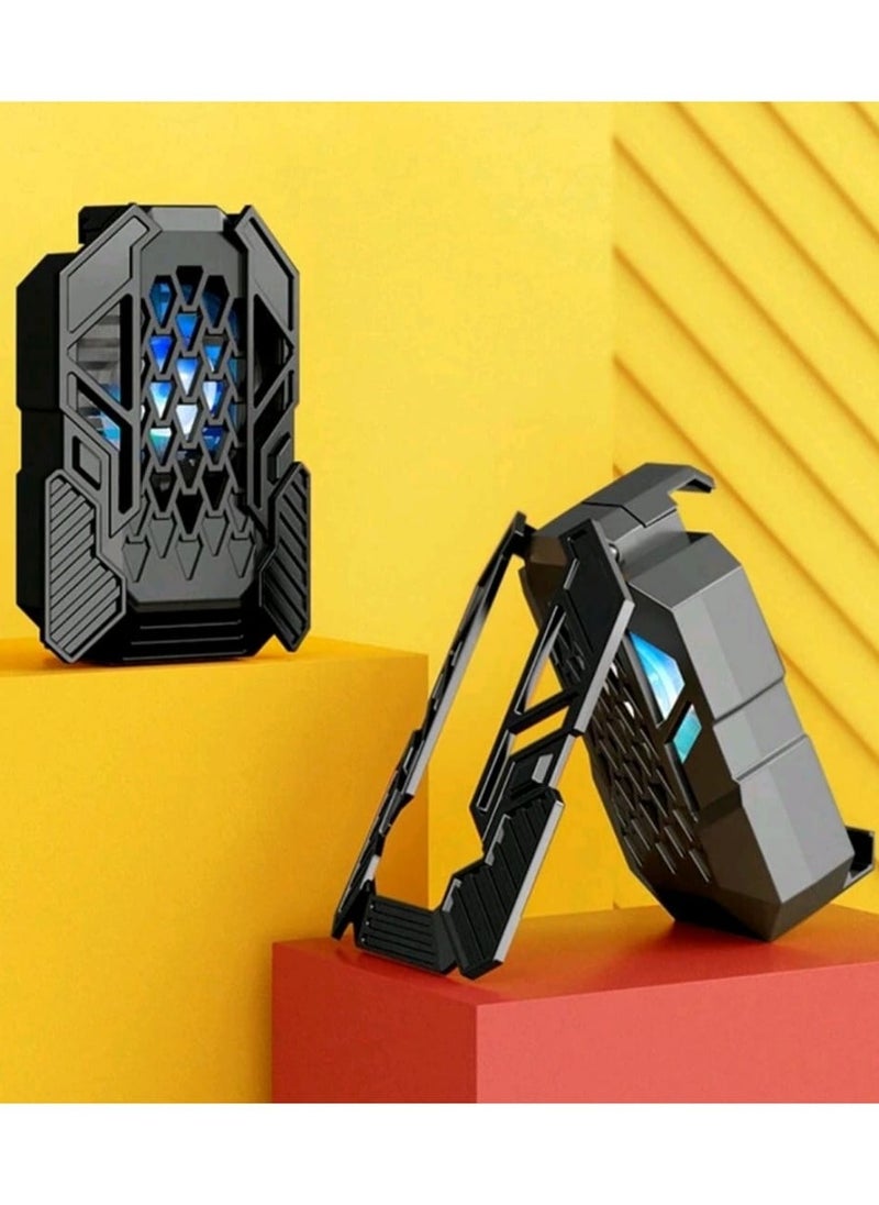 Generic - Mobile Phone Cooling Bracket For Gaming With Stand L06 With Pair Of Finger Sleeve - Image 1