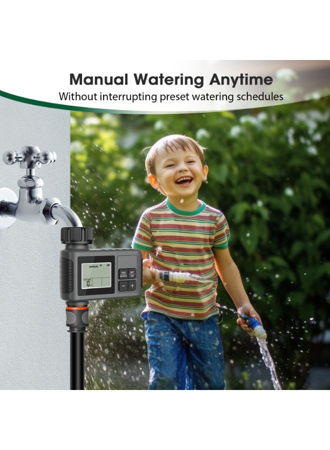 UanTii Digital Watering Timer Programmable Drip Irrigation Timer Automatic Irrigation Controller Hose Faucet Garden Drip Water Timer - Image 5