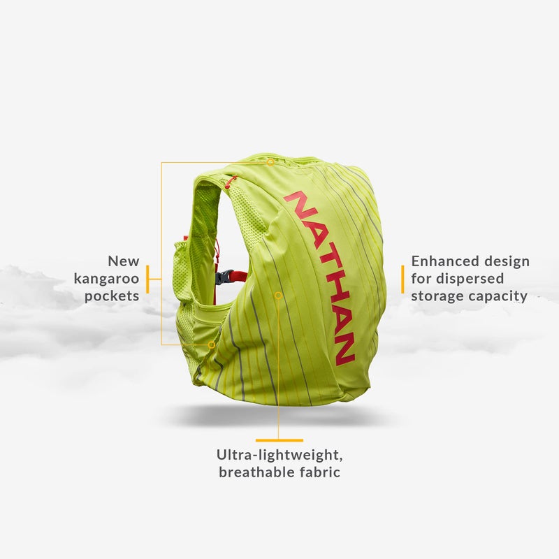 Nathan Unisex Pinnacle Race Vest w/ 12L Hydration Pack, Running Vest with Water Bladder, Hydration Vest for Running Women, Water-Resistant, Moisture Wicking - Image 4