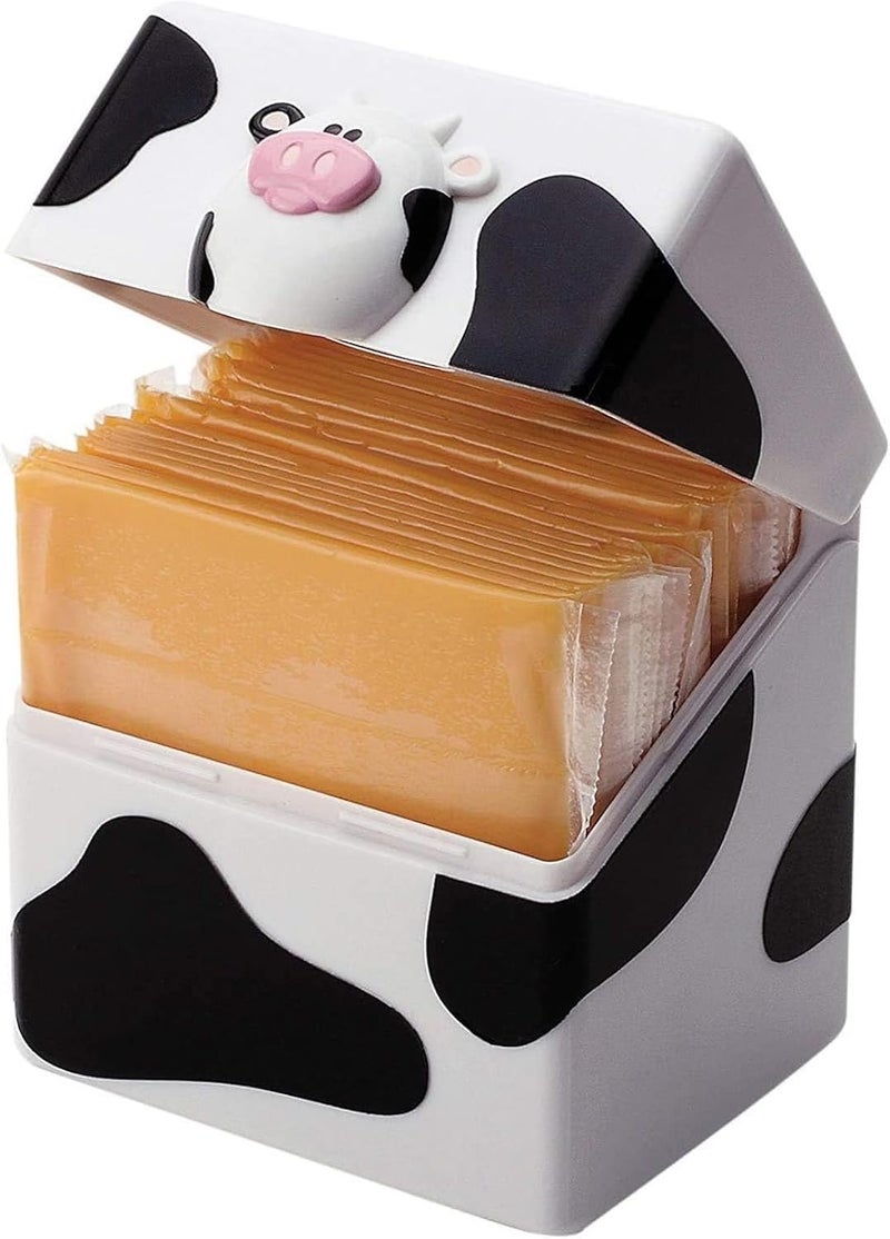 Joie Moo Cheese Slice Pod - Fun Cow-Themed Organizer for Sliced Cheese