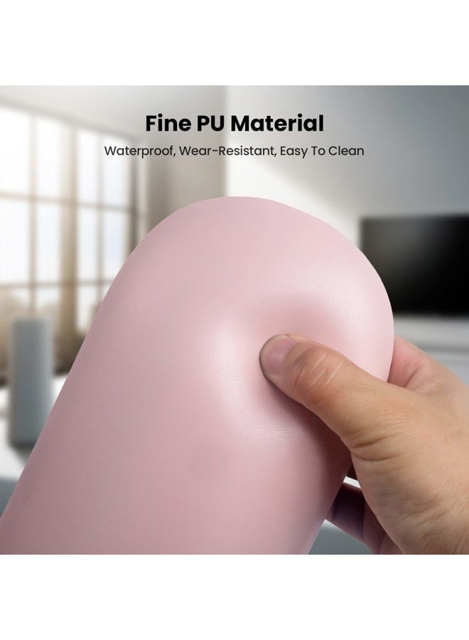Merterfly Nail Arm Rest Pillow and Mat Luxury Salon Manicure Armrest Cushion Nail Art Hand Holder Manicure Hand rest Cushion Pad Tool for Nail Tech Manicurist (With Mat, Pink) - Image 2