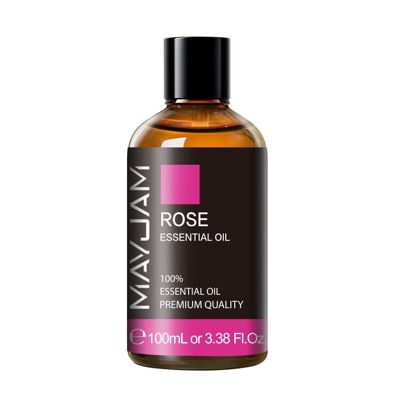 MAYJAM Rose Essential Oil, MAYJAM Premium Pure Essential Oils for Diffusers for Home, 3.38FL.OZ Large Volume Rose Oil for Soap Candle Making Massage - Image 2