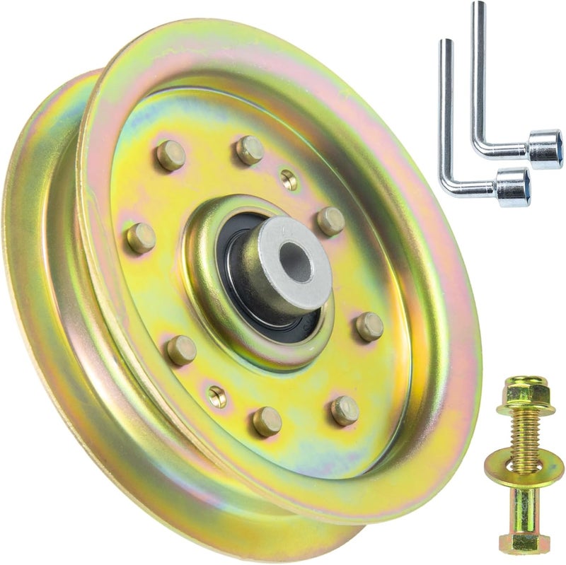POSFLAG 753-08171 Idler Pulley Kit Replaces Cub Cadet 756-04129B Idler Pulley 756-04129B, Idler Pulley 753-08171, 75308171, 756-04129, 956-04129, 753 08171, 753-08068 for Cub Cadet RZT50 LTX1040 Decks - Image 2