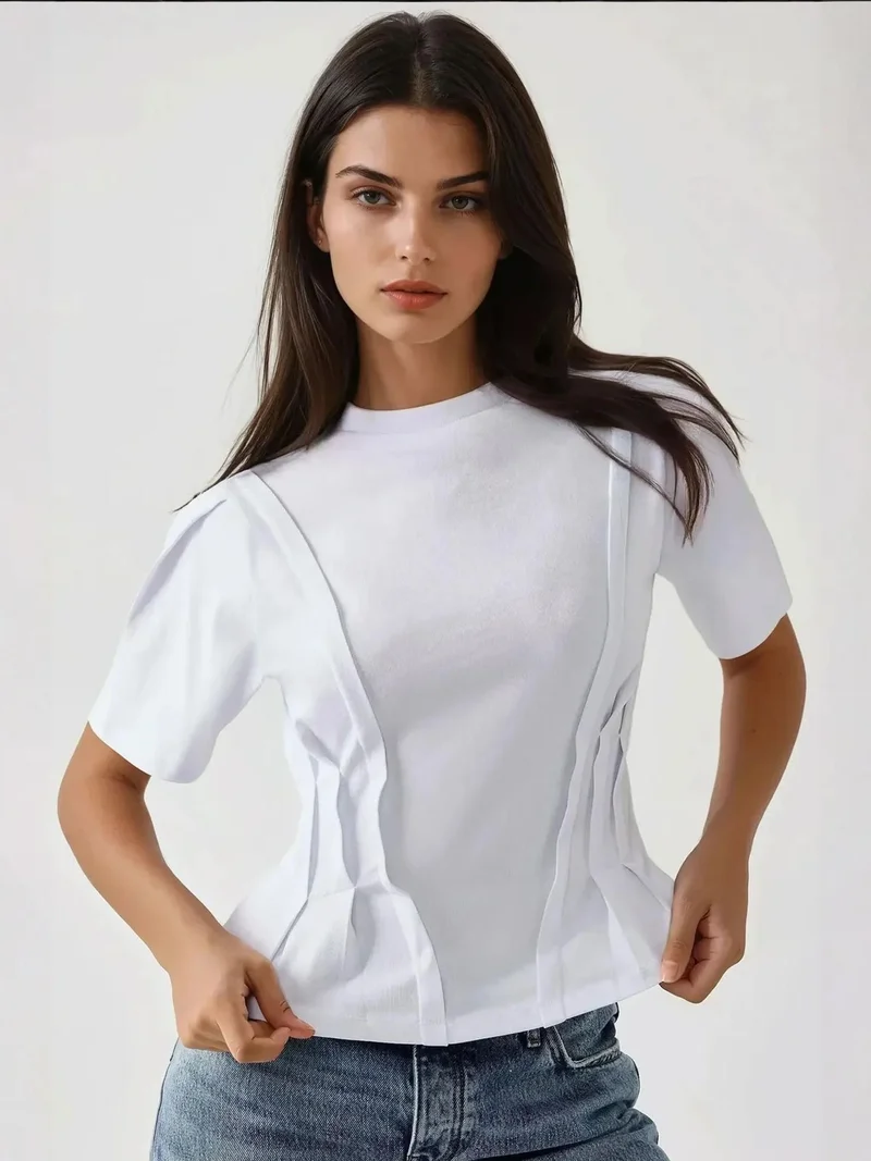 HICCUP Fitted Crew Neck T-Shirt