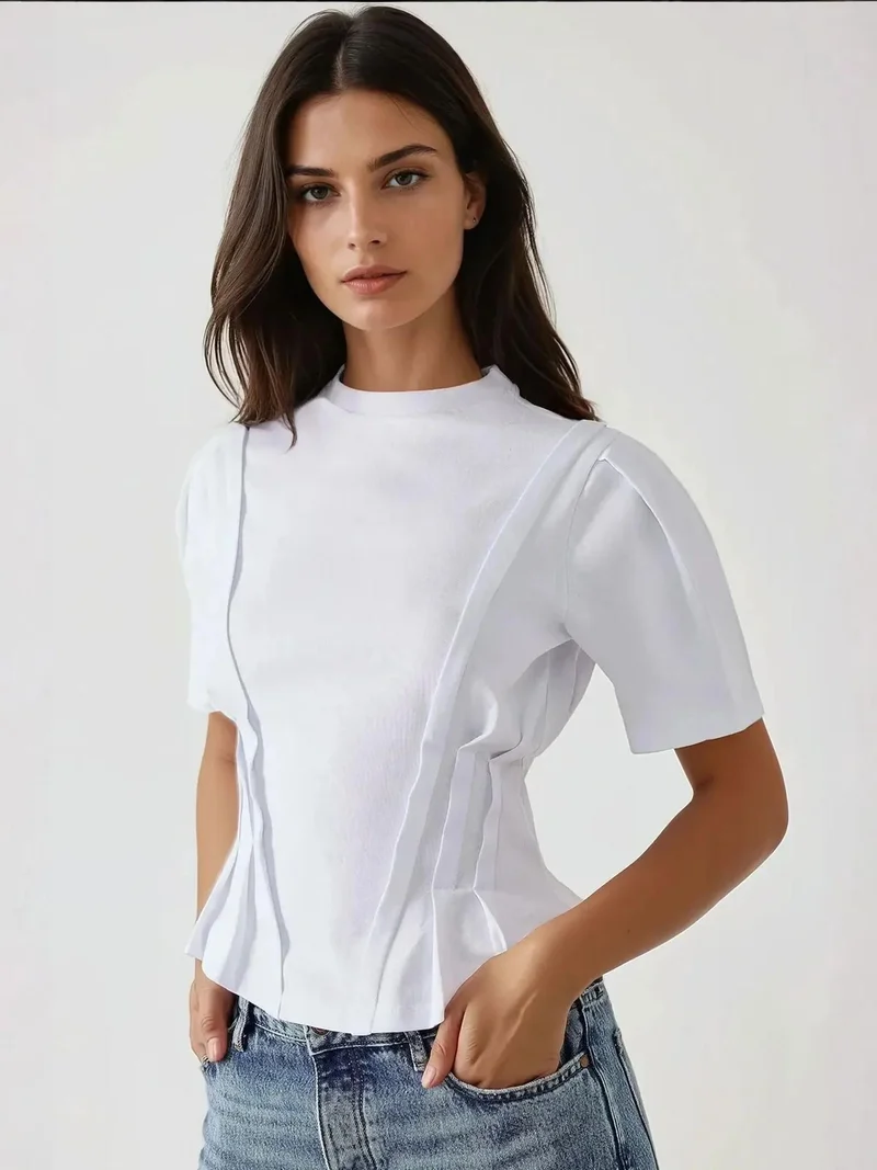 HICCUP Fitted Crew Neck T-Shirt