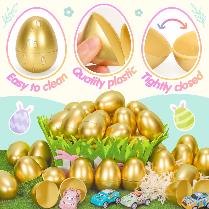 SevenQ Toy Cars Easter Basket Stuffers 24 Pcs, Prefilled Easter Egg Fillers Race Car Party Favors for Kids Birthday Goodie Bag Treasure Box Toys for Classroom Treat Prizes Pinata Egg Hunt Supplies - Image 4