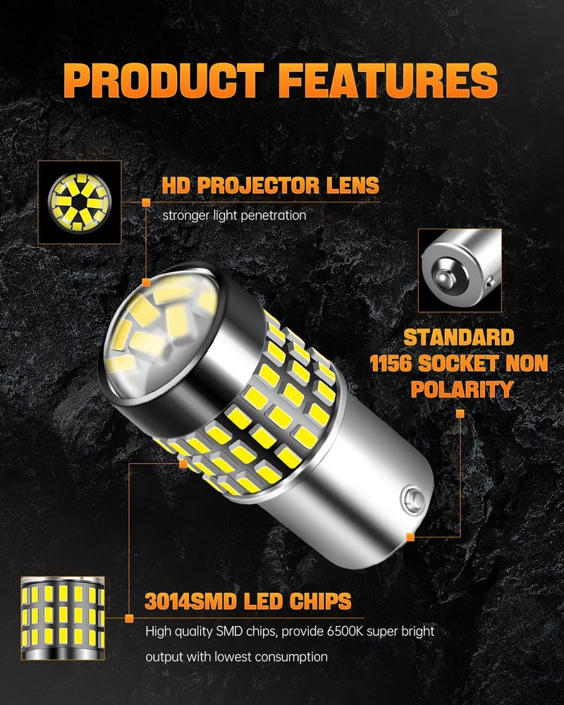 LUYED 2 x 900 Lumens LED Bulbs for Automotive Lighting - Image 2