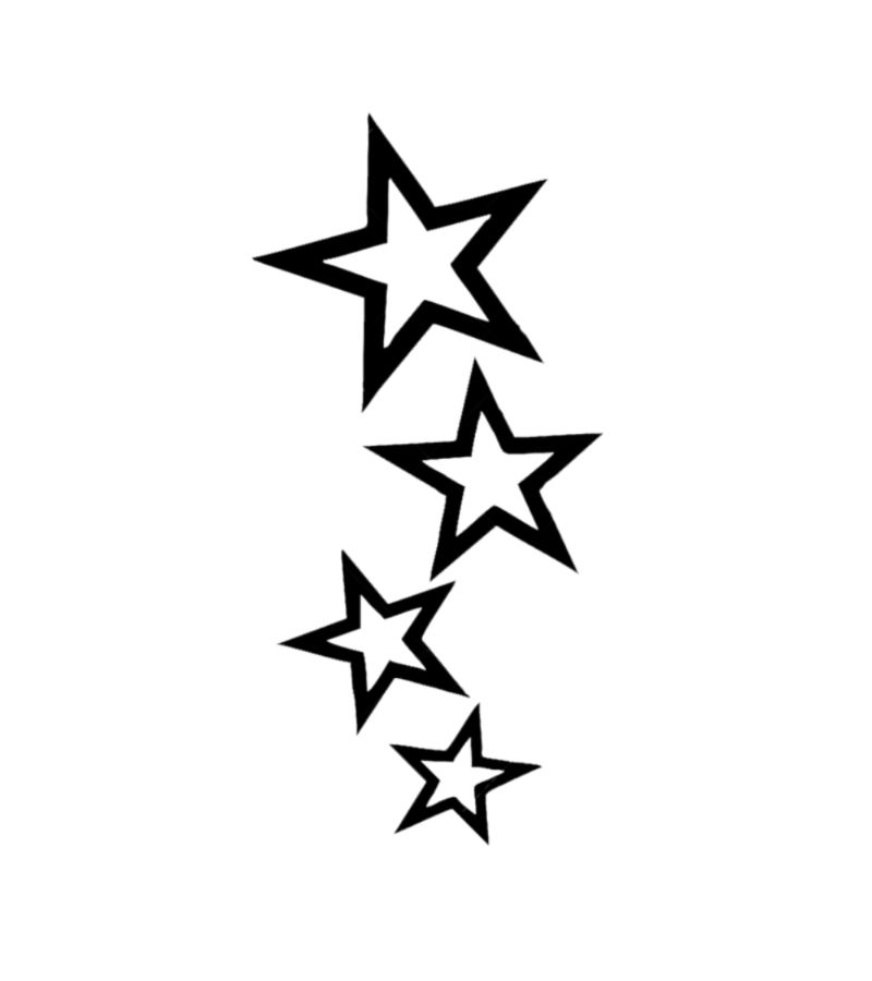 Yellow Star Car Sticker Vinyl Decal Waterproof 2.36x4.92inch Scratch Cover For Bumper Truck - Image 4