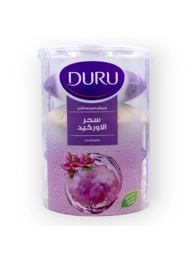 Duru Soap Set with Magic Orchid Scent - 4 Pieces - Image 2