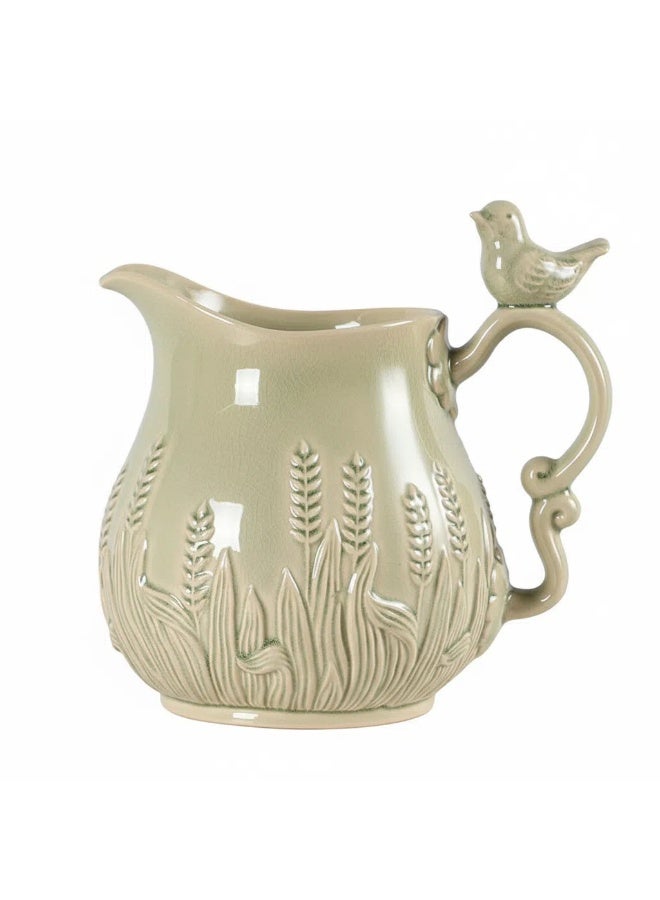 A vase with a bird-shaped handle, 8.66 inches tall, made of ceramic, suitable for home décor. - Image 2
