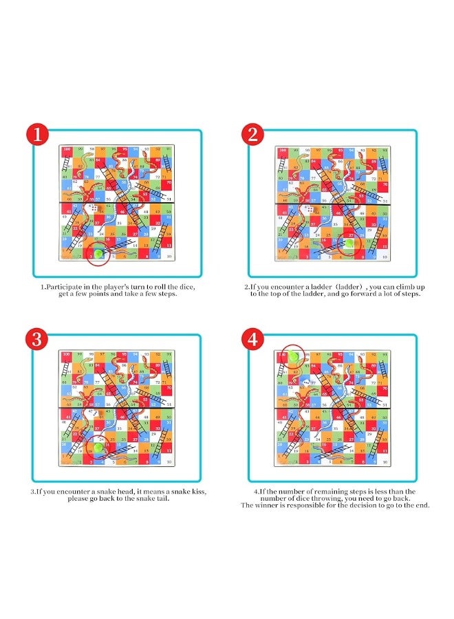 KIDAMI Magnetic Snakes and Ladders Game Set with Storage Box, Folding Design and Light-Weight, Gift for Kids and Adults. - Image 3