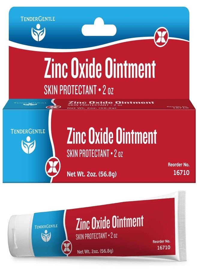 TenderGentle Zinc Oxide Ointment for Adults and Babies - 2 oz Diaper Rash Ointment - Skin Protectant for Diaper Rashes, Cuts, and Burns - 20% Zinc Oxide
