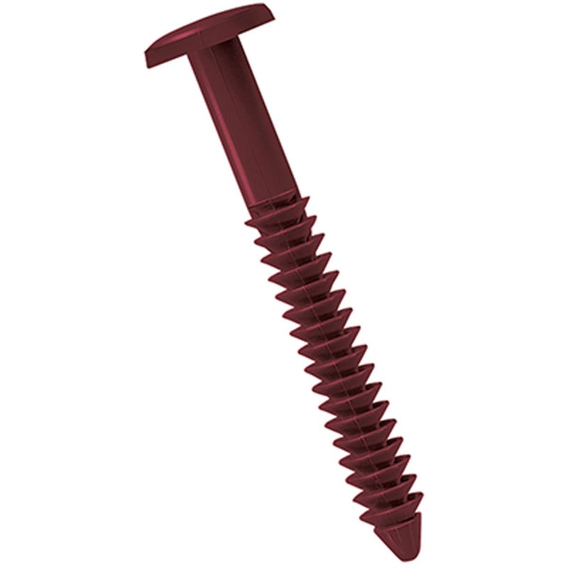 Ekena Millwork LVSL0012WN 3" Lifetime Vinyl Shutter-Lok's (12/Bag), Wineberry - Image 1