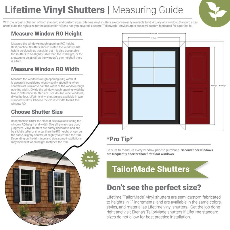 Ekena Millwork LVSL0012WN 3" Lifetime Vinyl Shutter-Lok's (12/Bag), Wineberry - Image 4