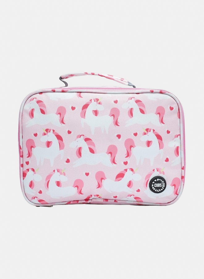 CUBS Big & Basic cute pink unicorn Lunch bag - Image 1