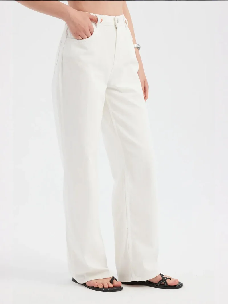 HICCUP High Waist Wide Leg Jeans
