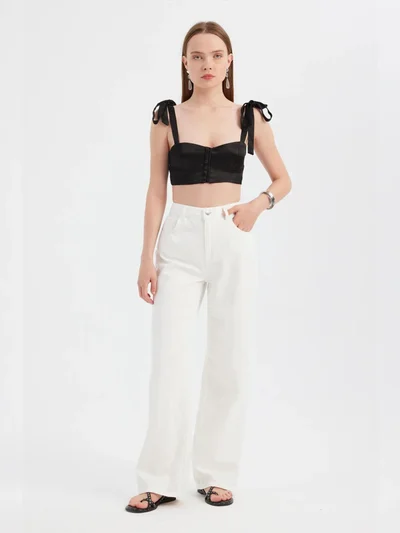 HICCUP High Waist Wide Leg Jeans