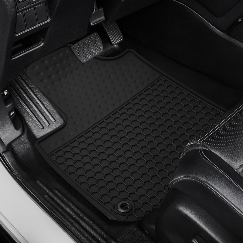Matericuo Car Floor Mats Custom Fit for Honda CRV 2007-2011 Full Black Rubber Auto Liner Mats All Weather Protection Heavy Duty Odorless - Image 5