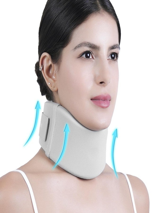 Artelse Ice Silk Neck Brace - Soft, Breathable Cervical Collar for Pain Relief & Posture Correction - Anti-Snoring Support for Comfortable Sleep - Ideal for Office Workers - Image 1