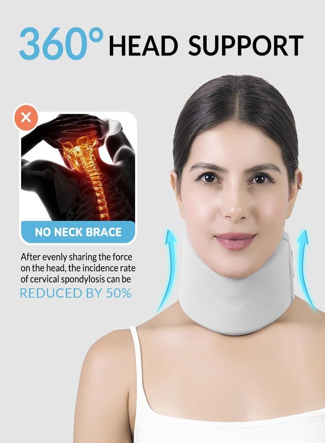 Artelse Ice Silk Neck Brace - Soft, Breathable Cervical Collar for Pain Relief & Posture Correction - Anti-Snoring Support for Comfortable Sleep - Ideal for Office Workers - Image 5