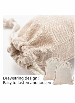 KASTWAVE 30Pcs Cotton Gift Bags Biodegradable Bags with Drawstring Diy Craft Gift Bags Burlap Canvas Pouches Bags Sack Drawstring Wedding Party Favor Jewellery Pouches Storage Wrap Gift Bags  - Image 3