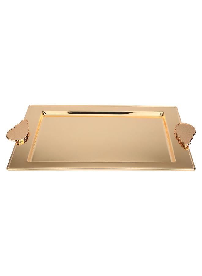 السيف  طقم أغطية فولاذية مستطيلة مكون من قطعتين باللون الذهبي - Image 2