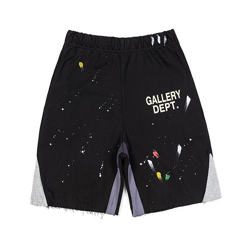 Vintage High Street Gallery Splash Ink Graffiti Sweatpants Straight-Leg Casual Pants For Men And Women Dept - Image 1