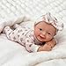 Mire & Mire Mire  Mire Reborn Baby Dolls 7 Girl Open Eyes Smile Full Silicone Mini Baby Doll with Feeding AccessoriesA - Image 2