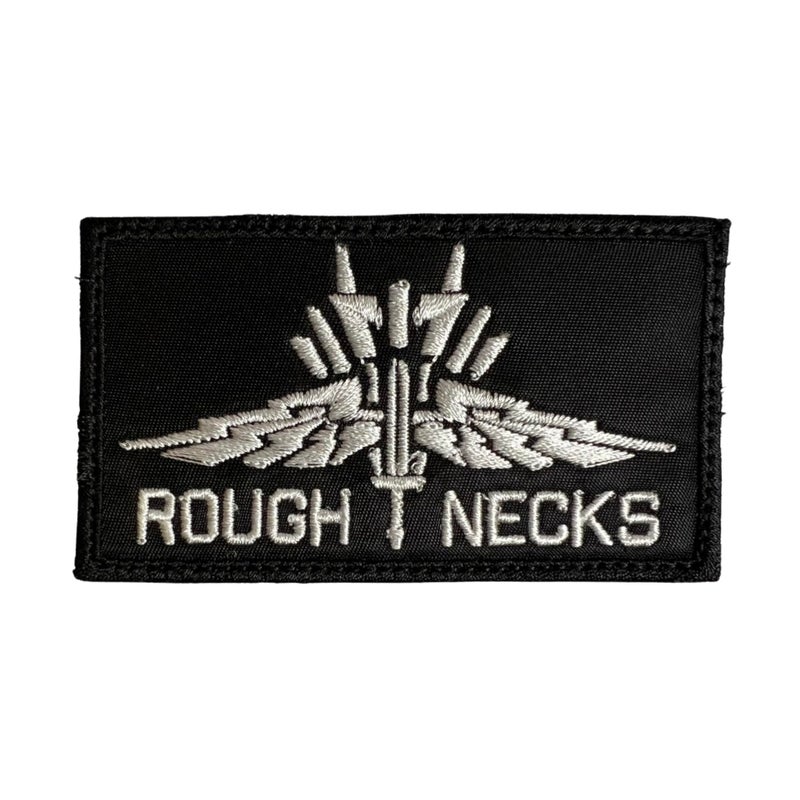 Starship Troopers Roughnecks Patch BlackWhite Funny Tactical Military Morale Embroidered Patch Hook Fastener Backing