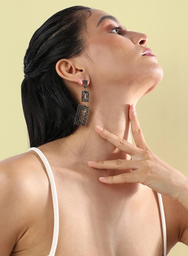 SOHI Twilight Geometric Artificial Drop Earring Jewellery