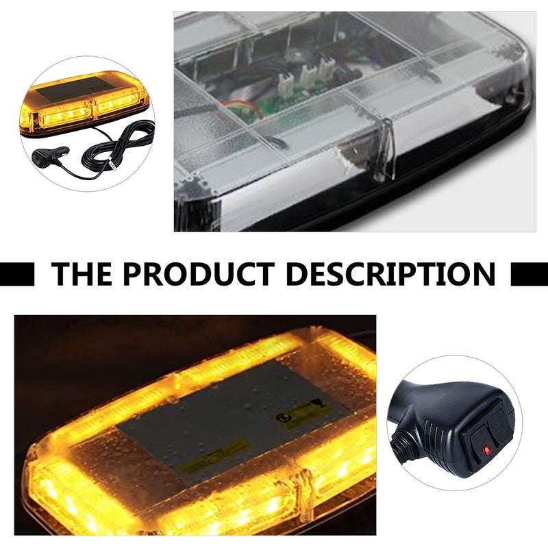 1pc Flashing Magnetic Light Emergency Light Warning Light for Car Auto Vehicle - Image 4