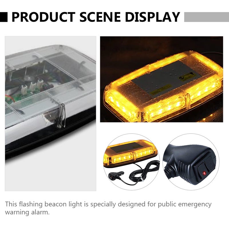 1pc Flashing Magnetic Light Emergency Light Warning Light for Car Auto Vehicle - Image 5