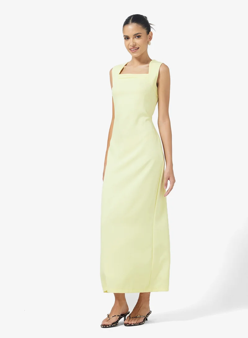 Ginger Square Neck Bodycon Dress