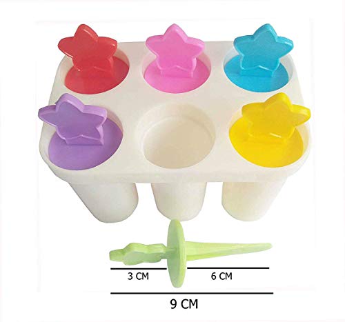 faas Ice Cream,Kulfi Maker Moulds,Set of 6 Multi Color (Colour May Vary) - Image 3