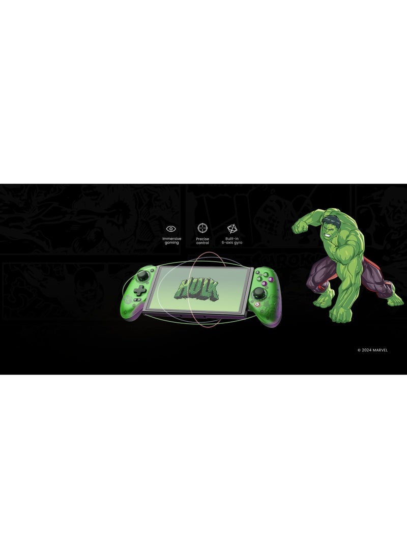 Classic Gamepad GameSir G8 Plus Hulk Wireless Bluetooth Mobile Gaming Controller for Android iOS Switch Steam iPad PC with Hall Effect Joysticks Hall Trigger 6-Axis Gyro 1000mAh Battery