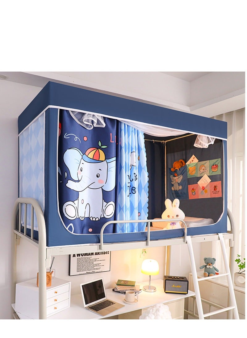 Bed Canopy Tents Curtain Blackout Curtain Single Bed Tent Curtain Student Shading Cloth Bed Canopy Mosquito Net Student Sleep Privacy Protection - Image 1