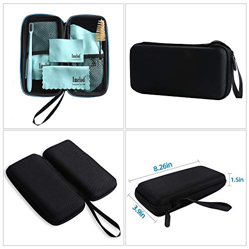 Imelod Saxophone Cleaning kit with Case for Alto Tenor Clarinet Flute and other Wind & Woodwind Struments Including Sax Cleaning Cloth(4pcs),Mouthpiece Brush(Light Blue) - Image 2