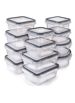 MahMir® Airtight Meal Prep Container Set with Locking Lids, 12pcs Re-usable Plastic Food Storage Containers, Stackable Kitchen Organizer Boxes, BPA Free & Microwave Freezer Dishwasher Safe 12pcs Set - pzsku/Z0BEDAFCA7ED857A292B0Z/45/_/1702657440/f631194c-2535-4d05-b779-a40532a33511