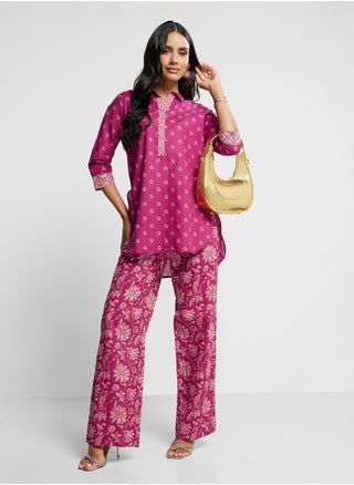Printed Kurta & Palazzo Set - pzsku/Z0BEDBE91808BC6CD33F7Z/45/_/1742380694/0159d0be-7387-4424-8e8b-07f76a04e8e5