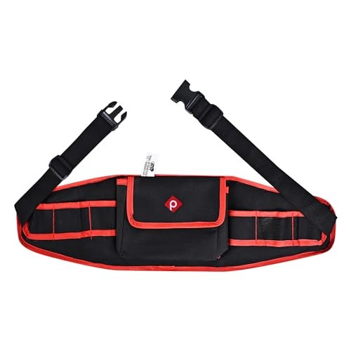 PAHAL 24 Inch Adjustable Nylon Tool Belt – Heavy Duty 7 Pocket Utility Work Belt with Tool Pouch for Electrician, Technician, Carpenter, Plumber & Service Engineer, Durable Waist Tool Organizer - Image 1