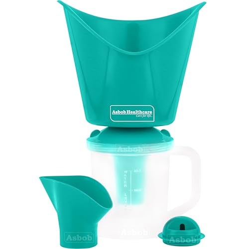Asbob 3 in 1 steamer for cold and cough, vaporizer steamer for cough,cold and facial, steam inhaler & vapourisers for adults - 1.15 Meter - Image 1