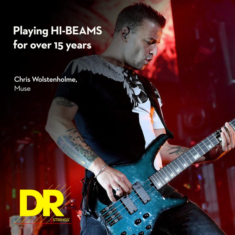 DR Strings Hi-Beam - Stainless steel Round Core Lite 5 String 40-120 - Image 3
