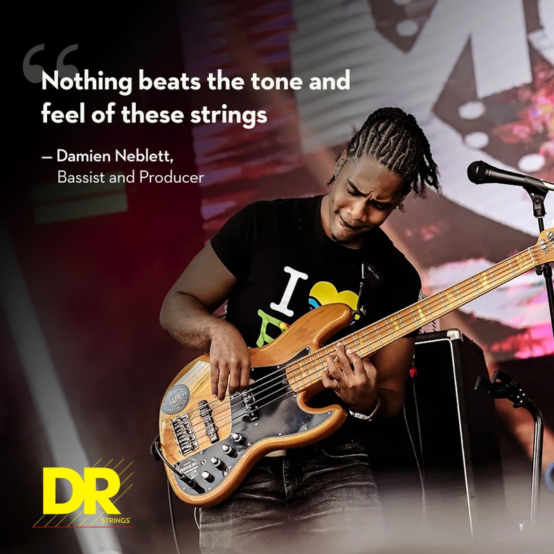 DR Strings Hi-Beam - Stainless steel Round Core Lite 5 String 40-120 - Image 2